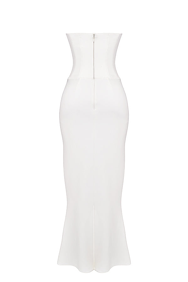 Robe corset sans bretelles
