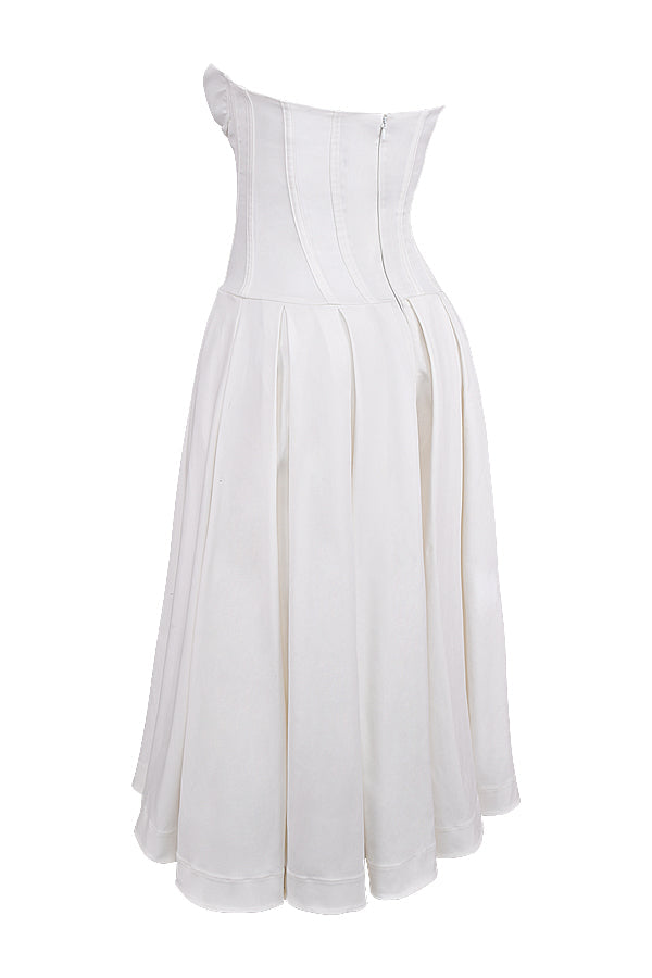 Jupe midi bustier