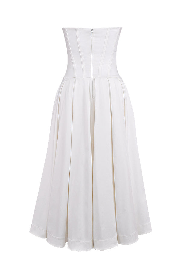 Jupe midi bustier