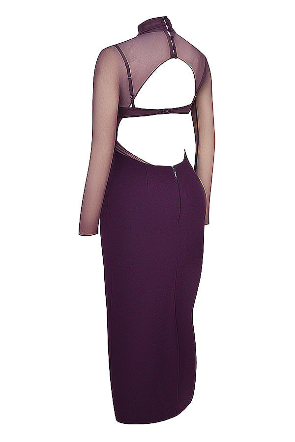 Robe longue raisin noir