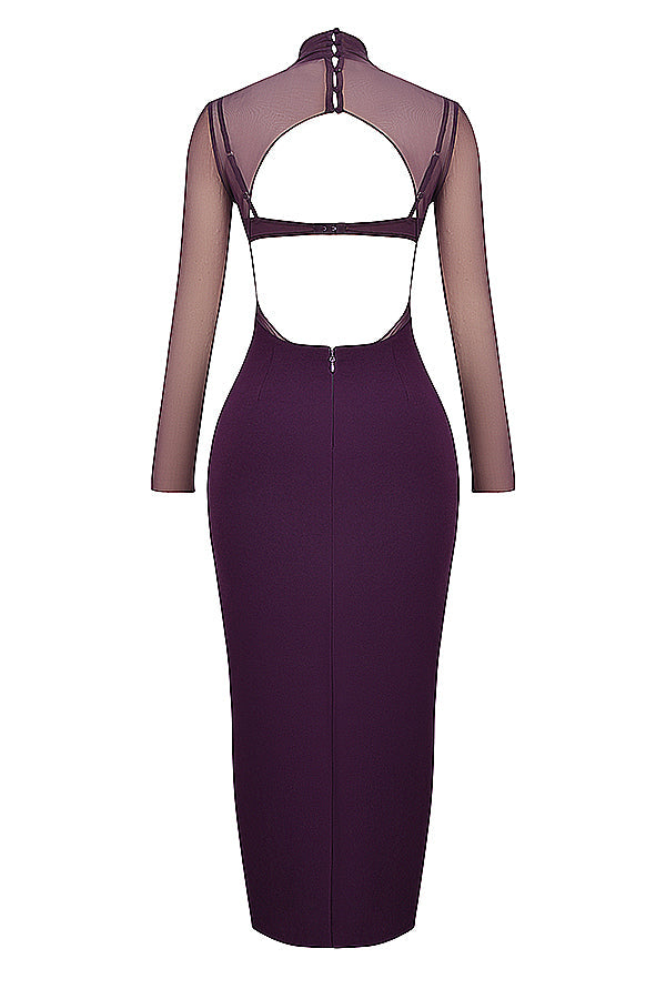 Robe longue raisin noir