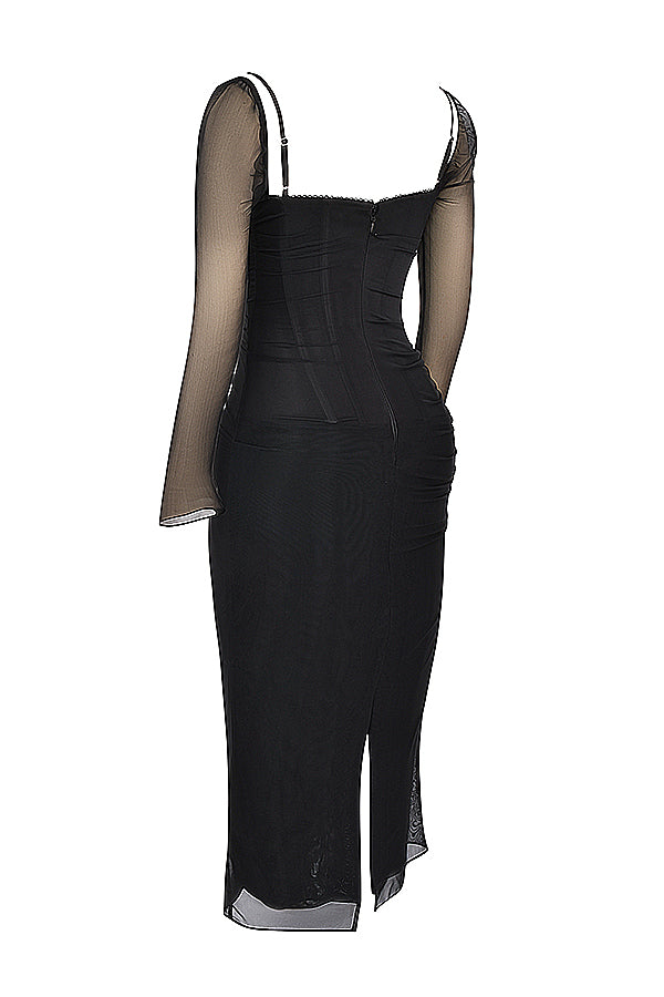 Robe longue fumée