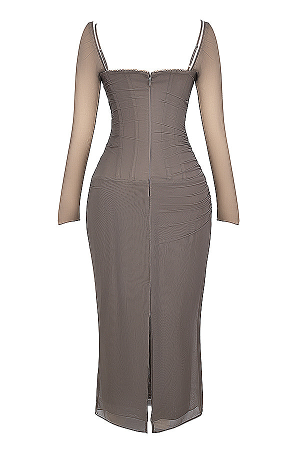 Robe longue fumée