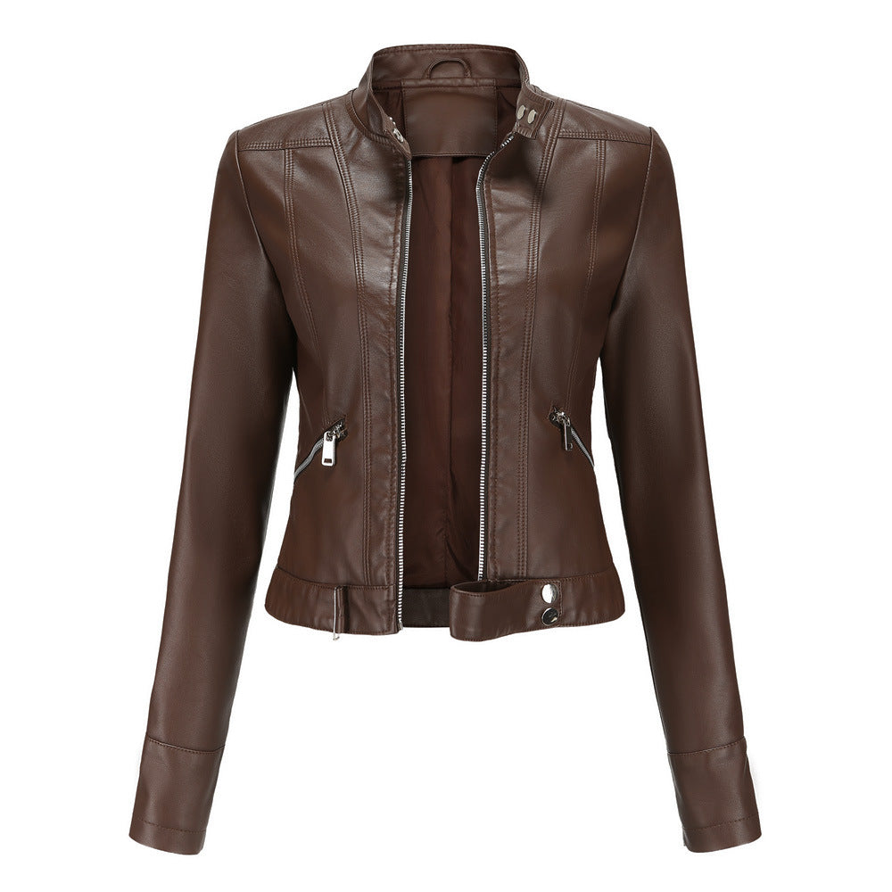 Veste en cuir élégante pour femme