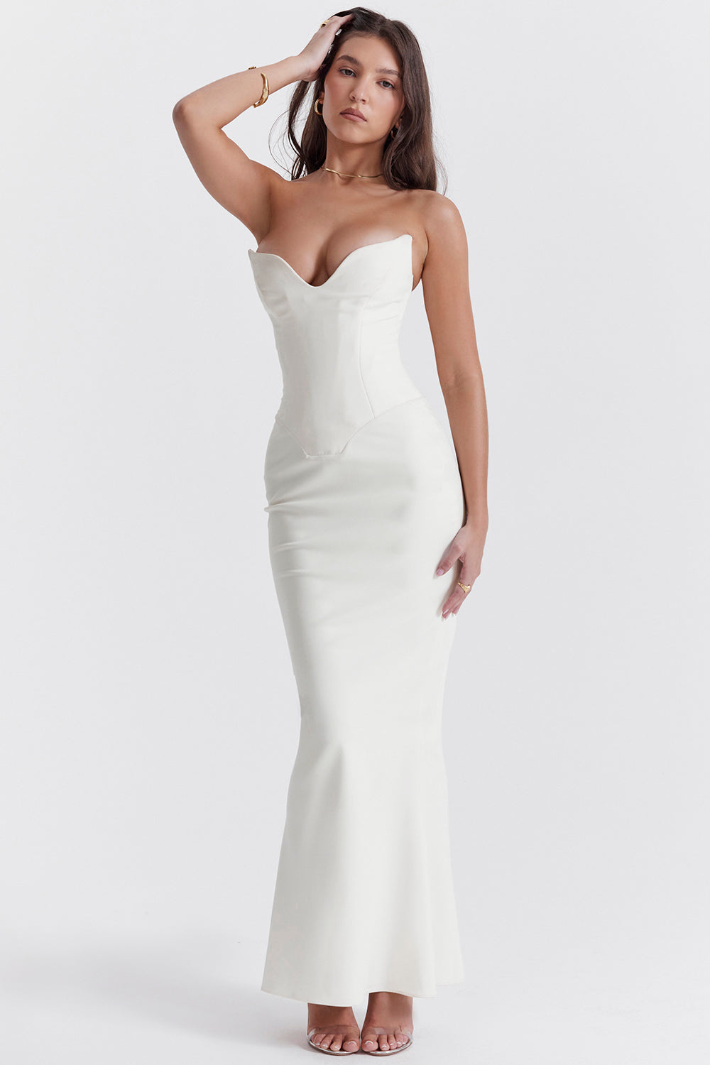 Robe corset sans bretelles