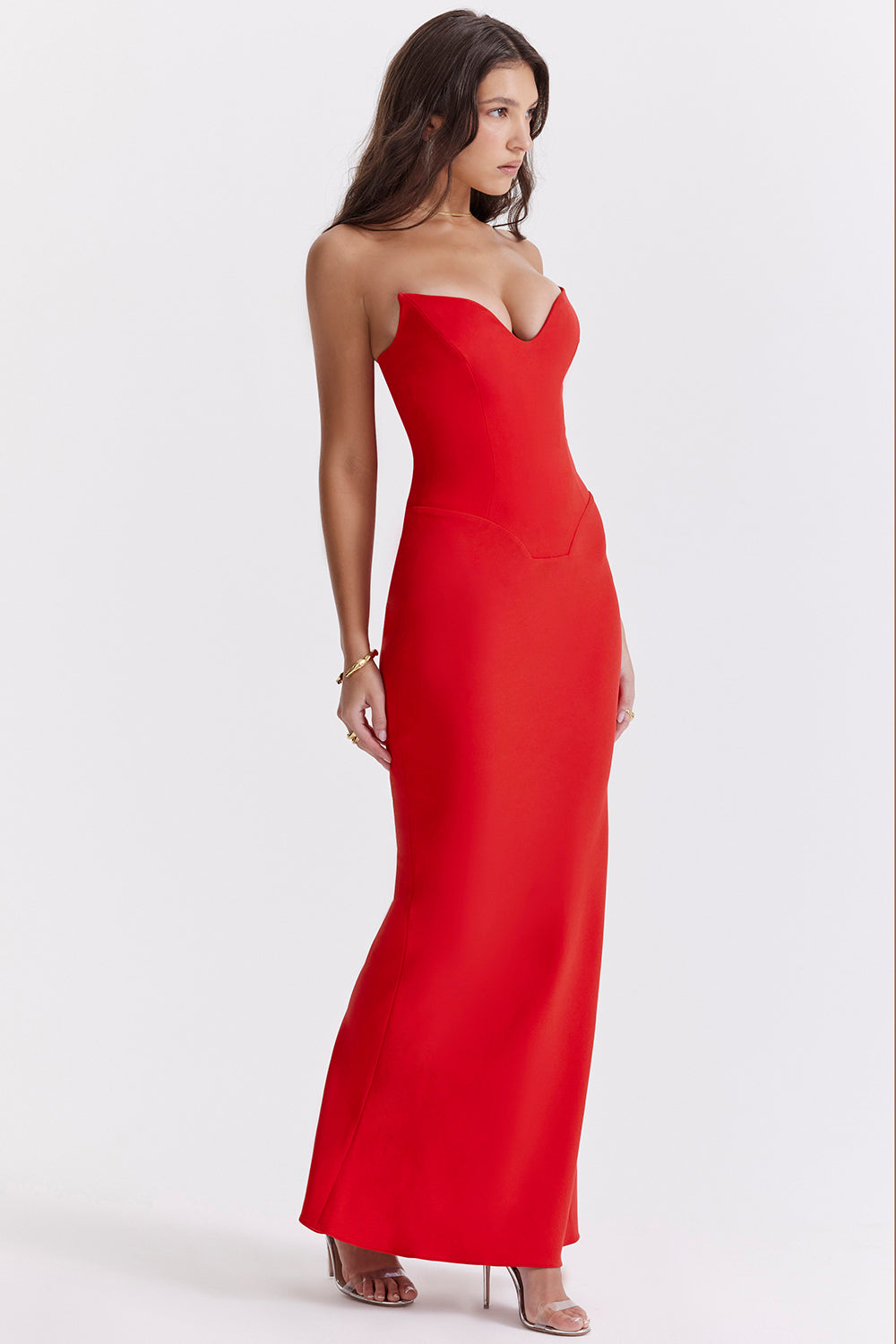 Robe corset sans bretelles