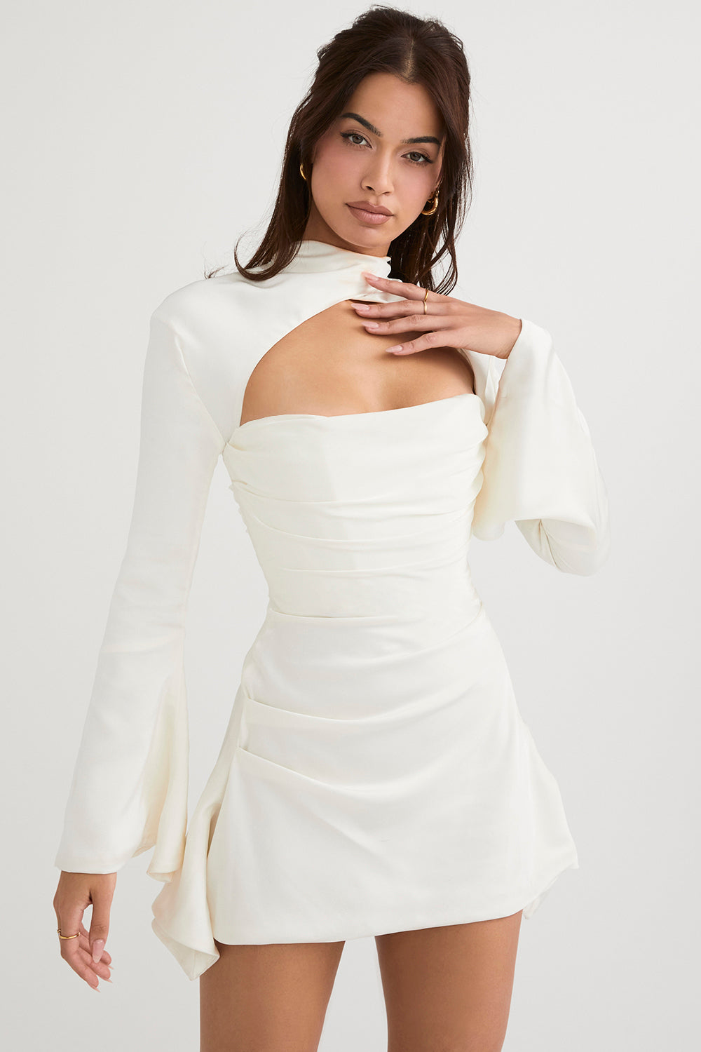 Robe corset drapée