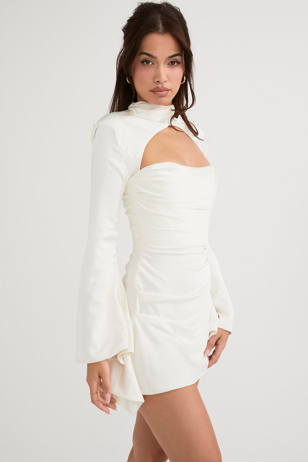 Robe corset drapée
