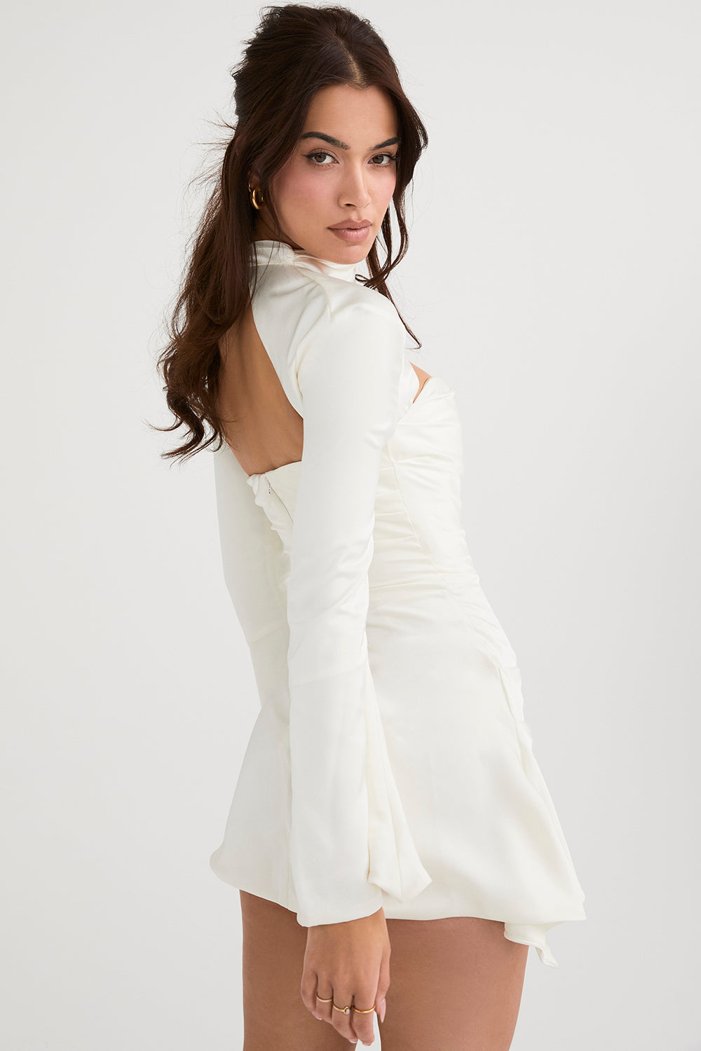 Robe corset drapée