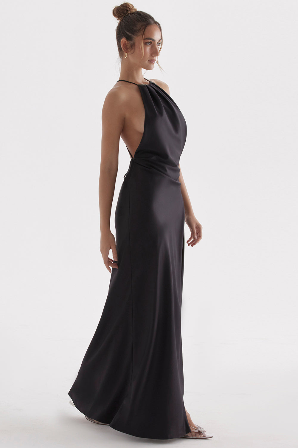 Robe longue de luxe avec fente sur la cuisse