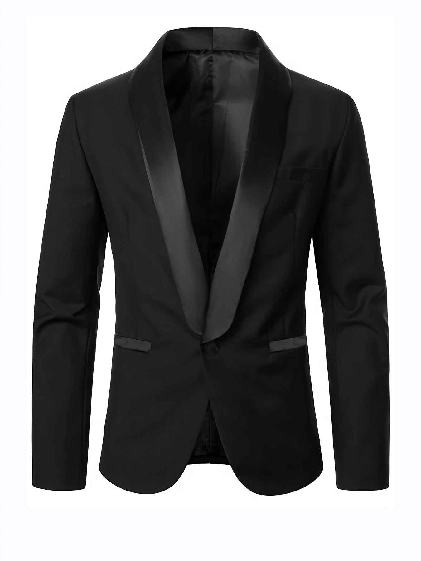 Blazer homme noir à col V