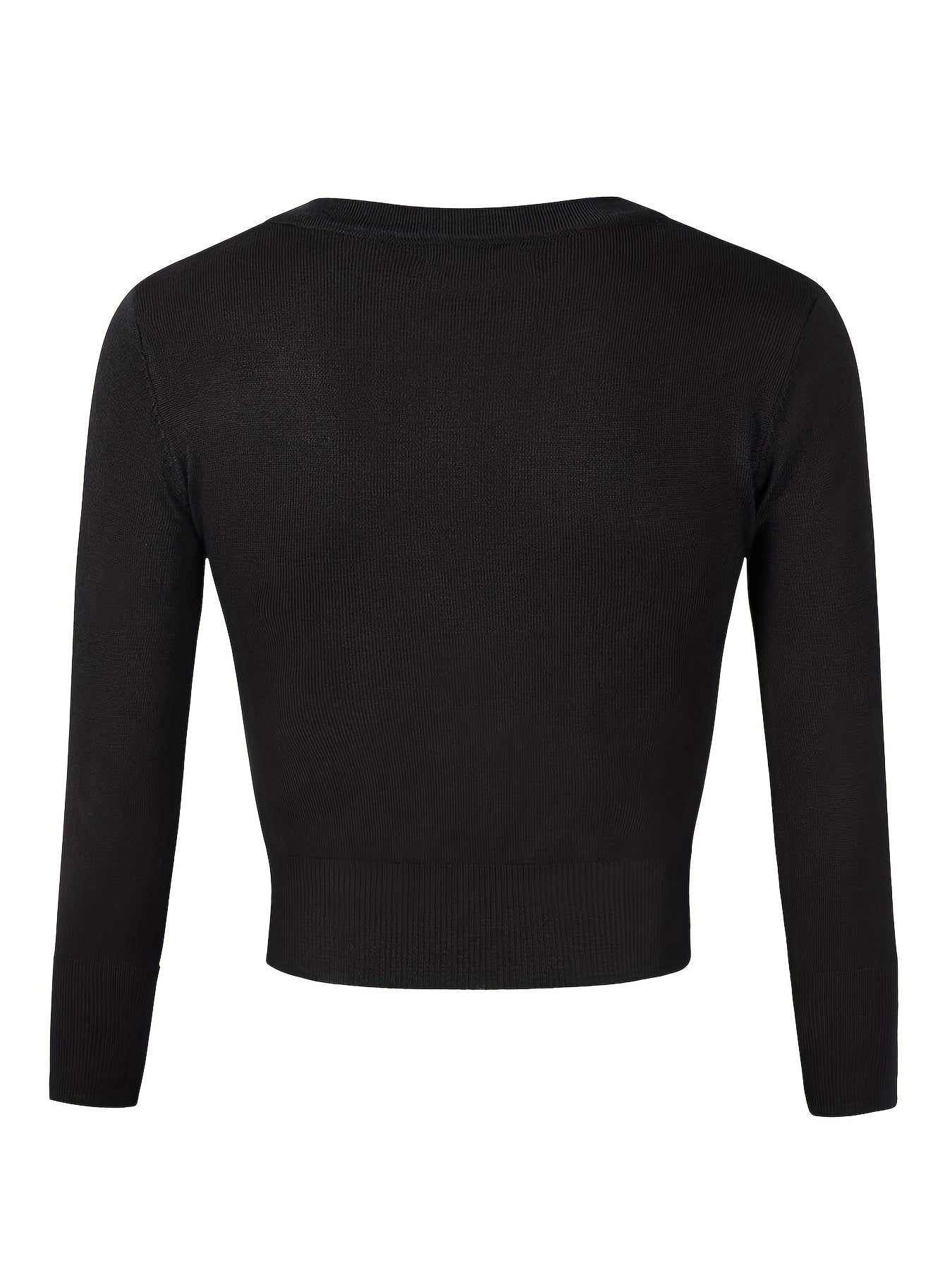 Cardigan boléro avec fermeture boutonnée