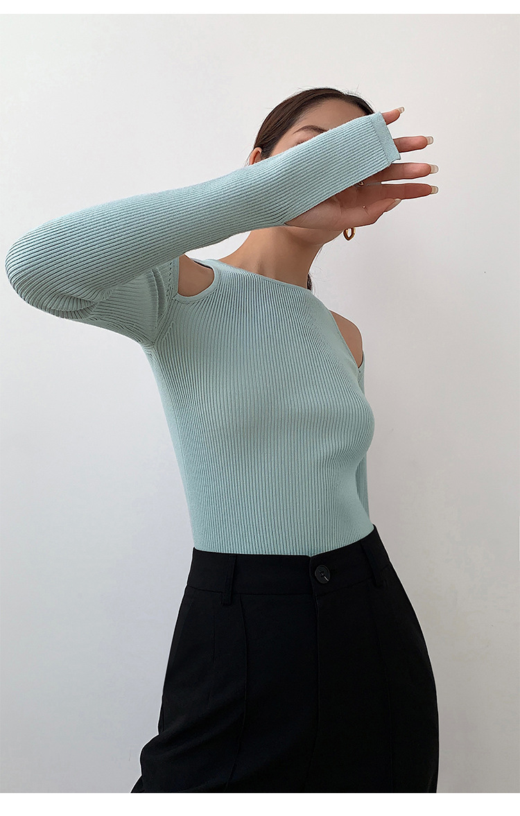 Chemise bleue bustier à manches longues