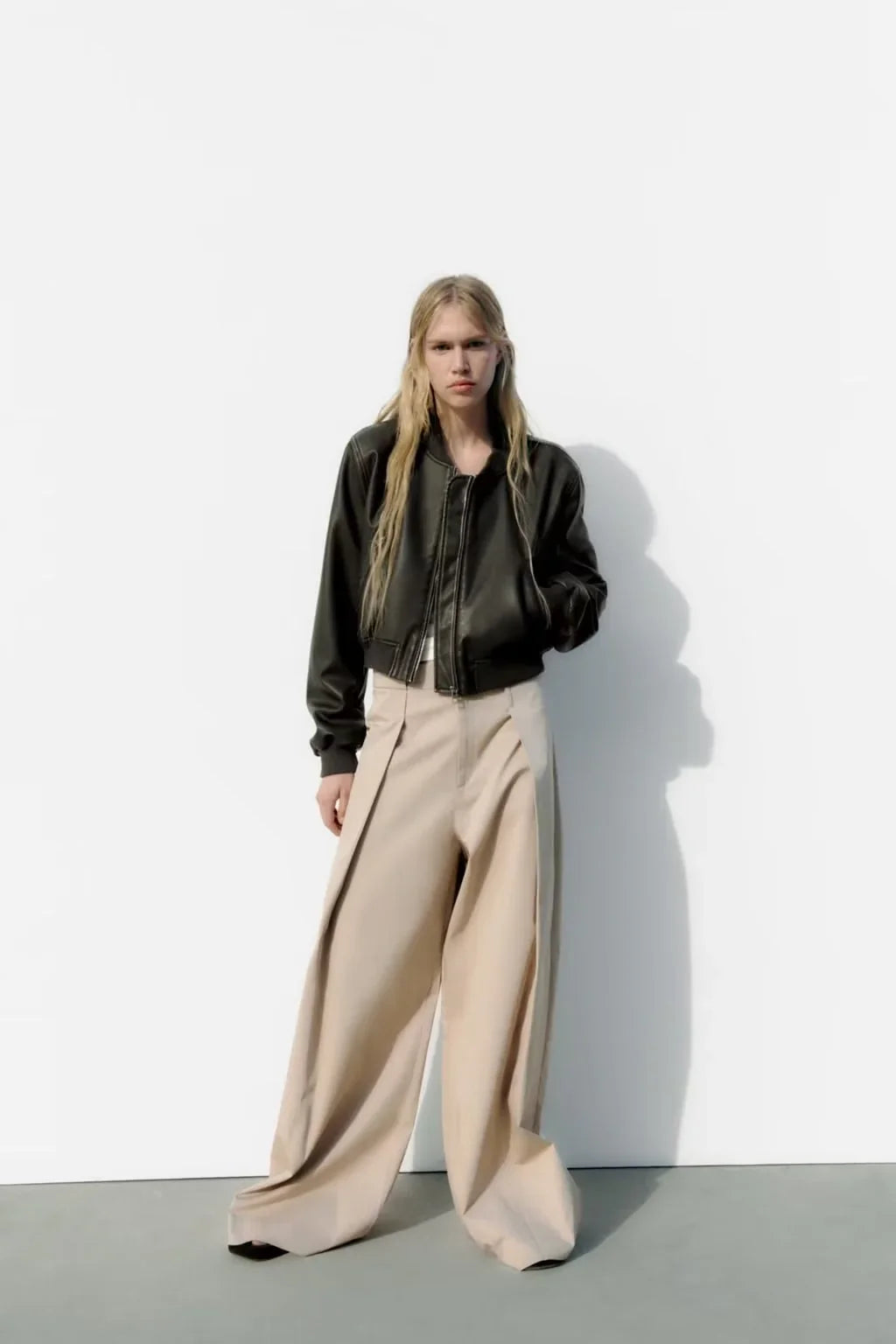 Veste en cuir vintage