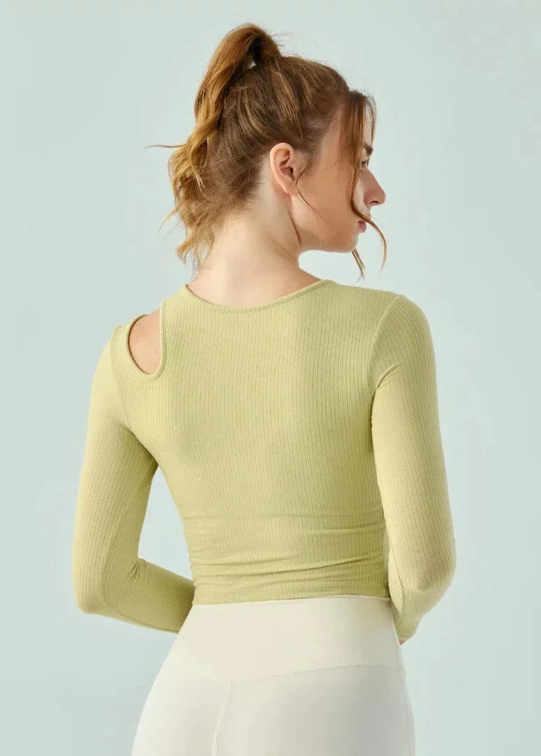 Chemise de sport à manches longues pour femme