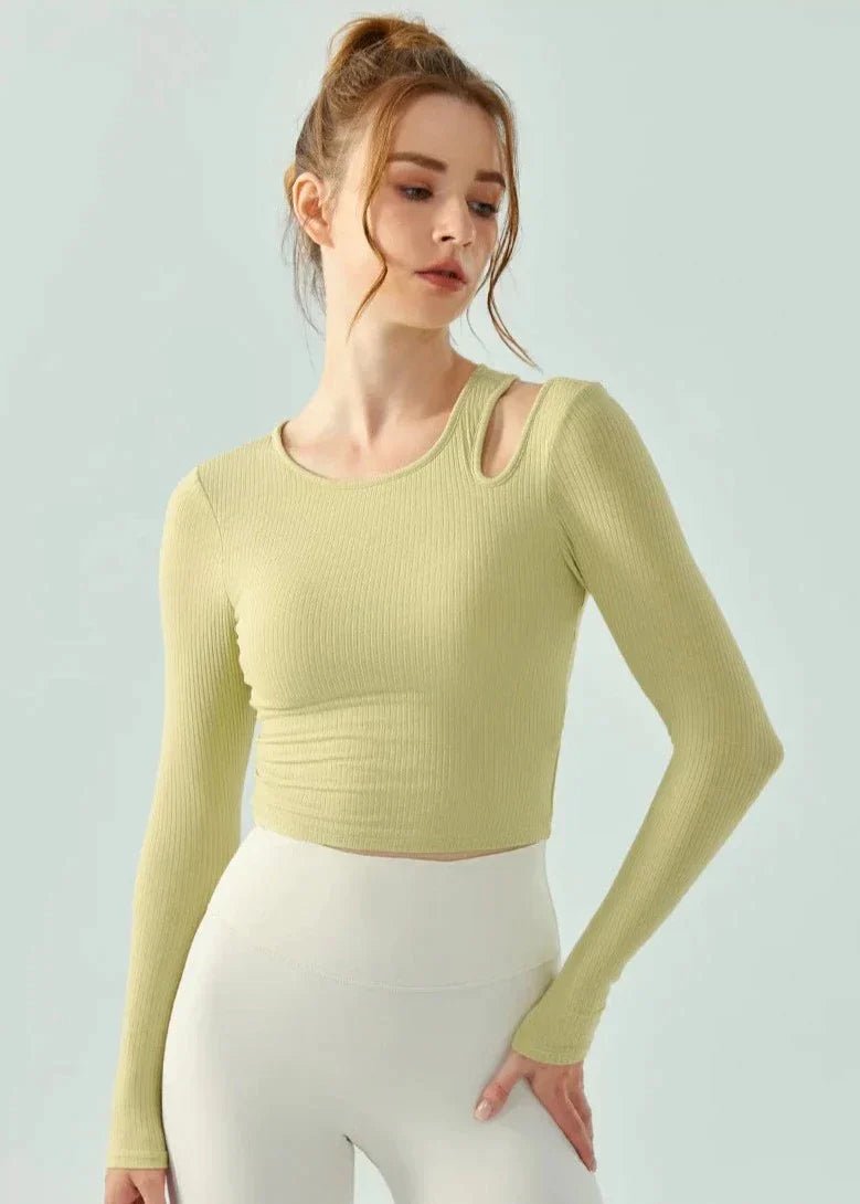 Chemise de sport à manches longues pour femme