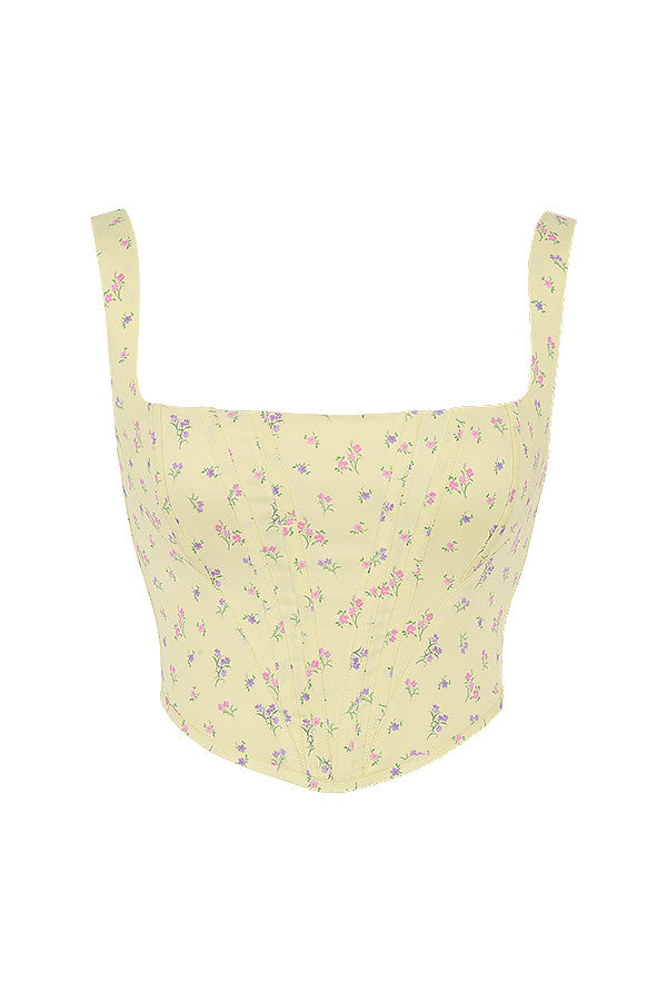 Corset à fleurs de citronnier
