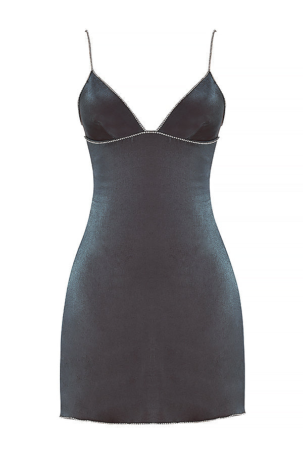 Mini-robe graphique irisée