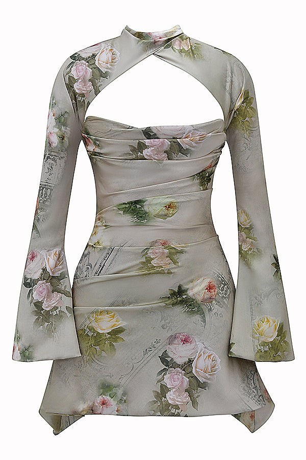 Robe corset drapée