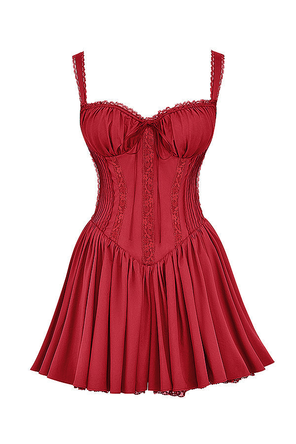 Mini-robe corset