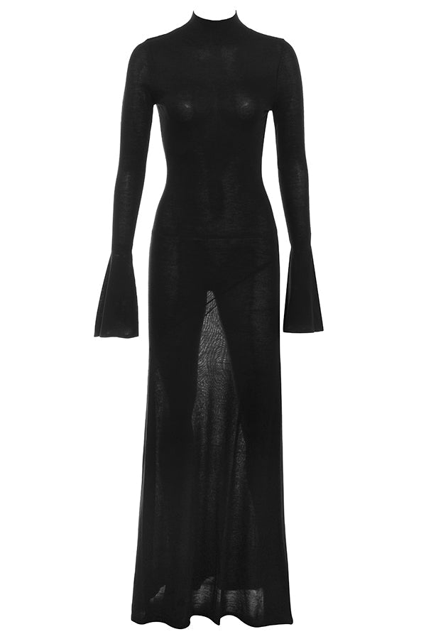 Robe longue métallisée Steel