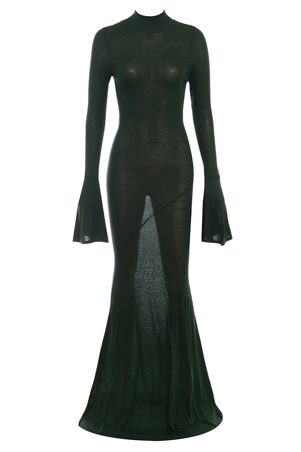 Robe longue métallisée Steel