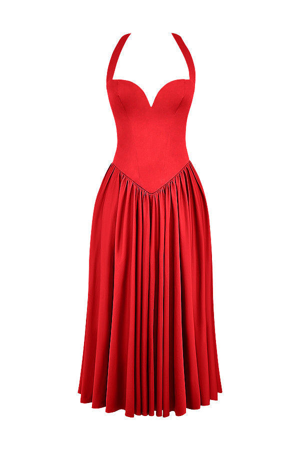 Robe midi dos nu
