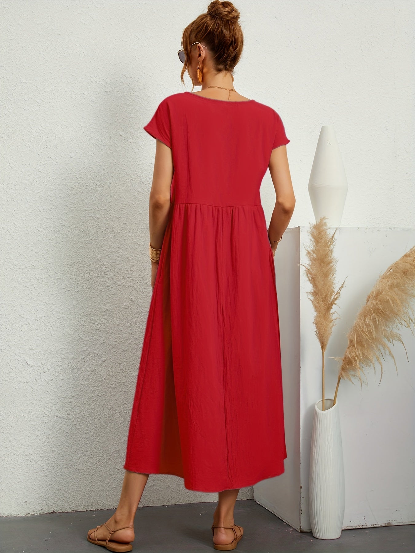 robe d'été décontractée avec poches amples