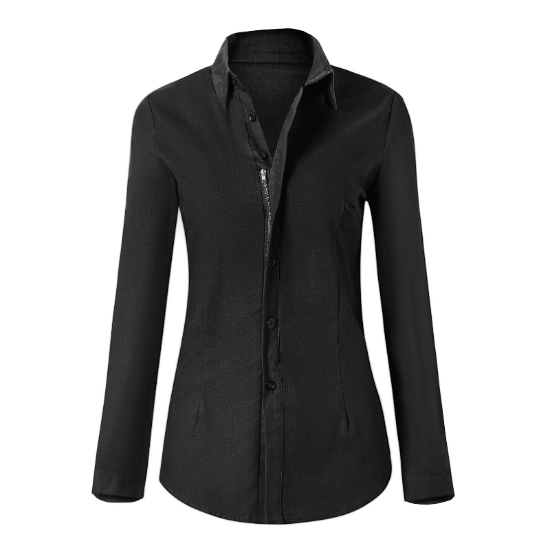 Blouse zippée pour femme