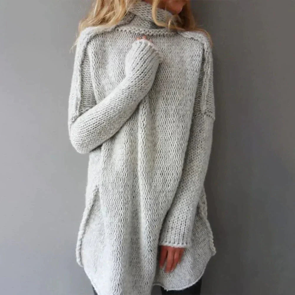 Pull gris en oversize