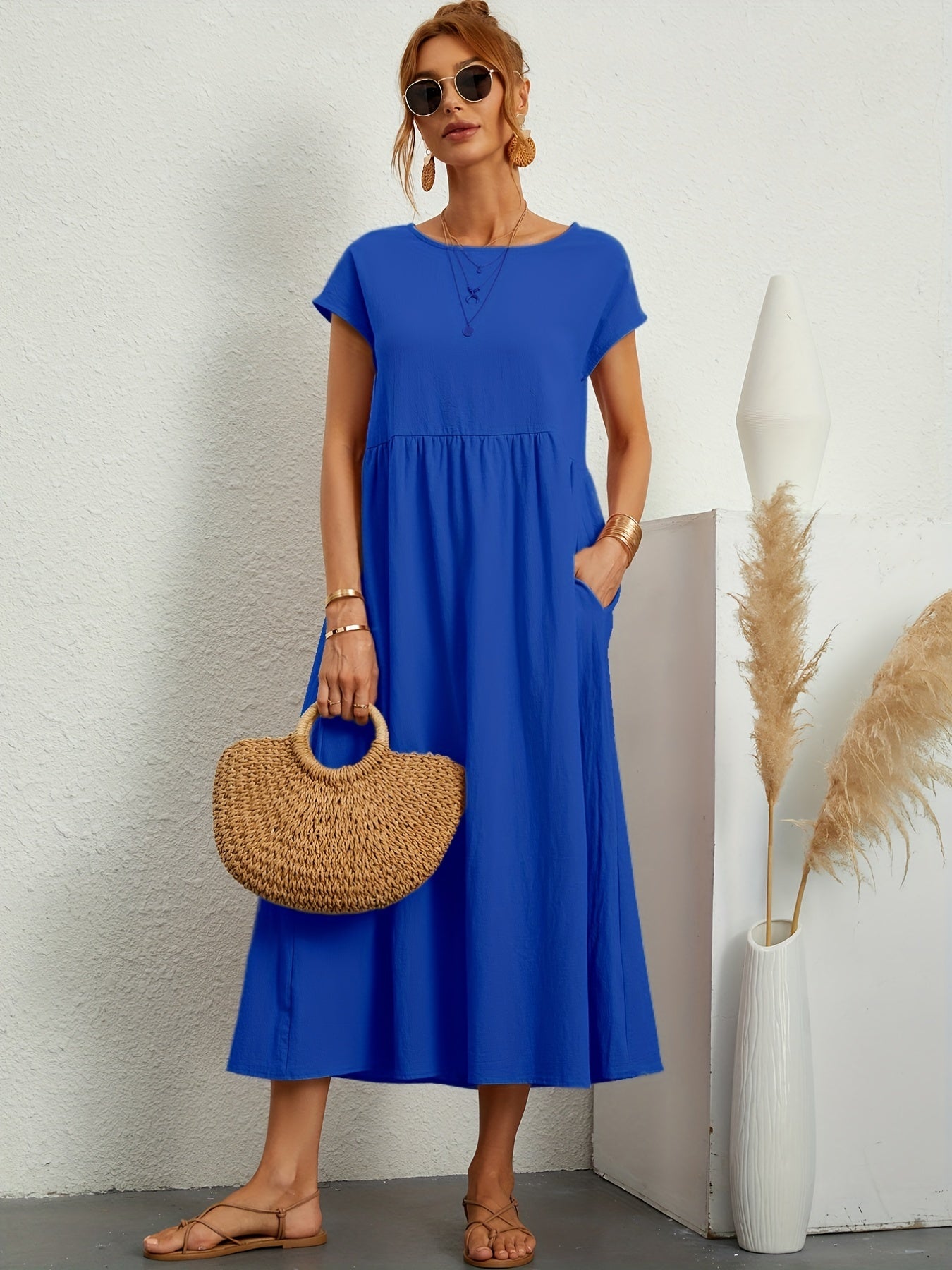 robe d'été décontractée avec poches amples