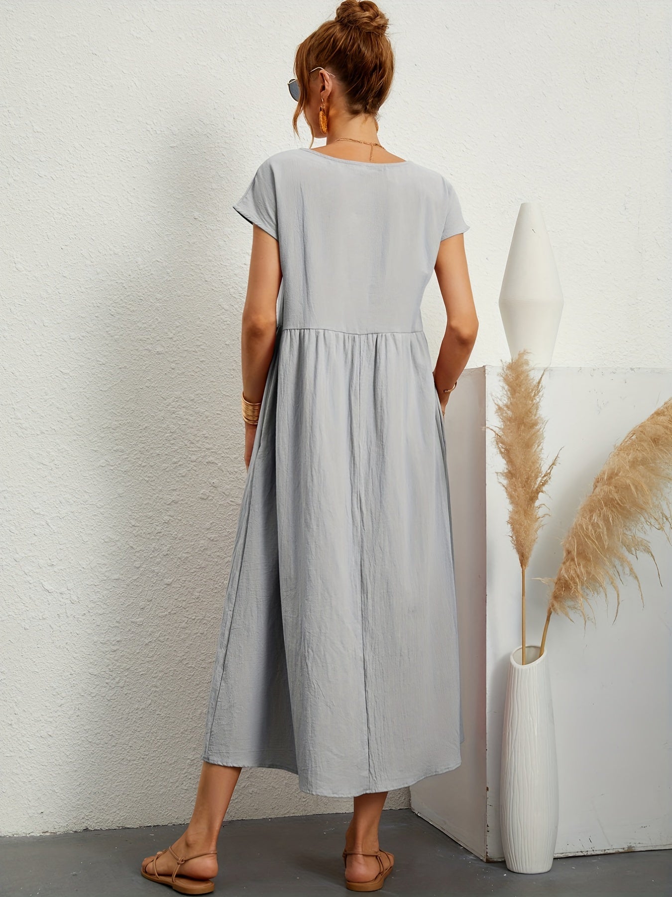 robe d'été décontractée avec poches amples
