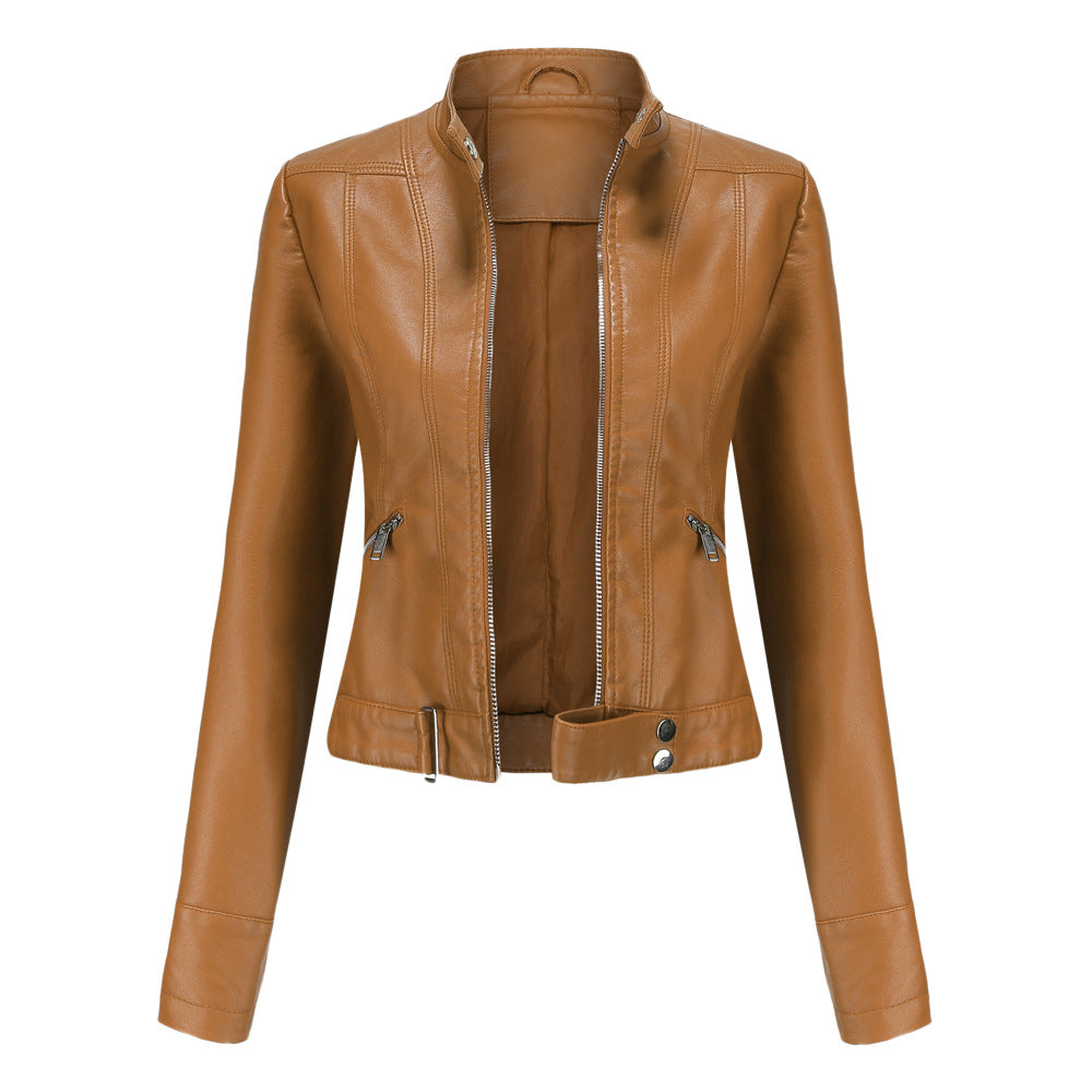 Veste en cuir élégante pour femme