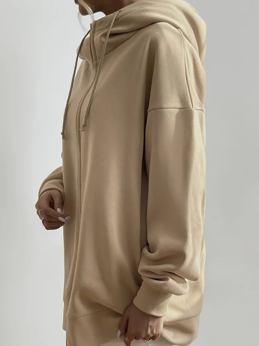 long sweat à capuche
