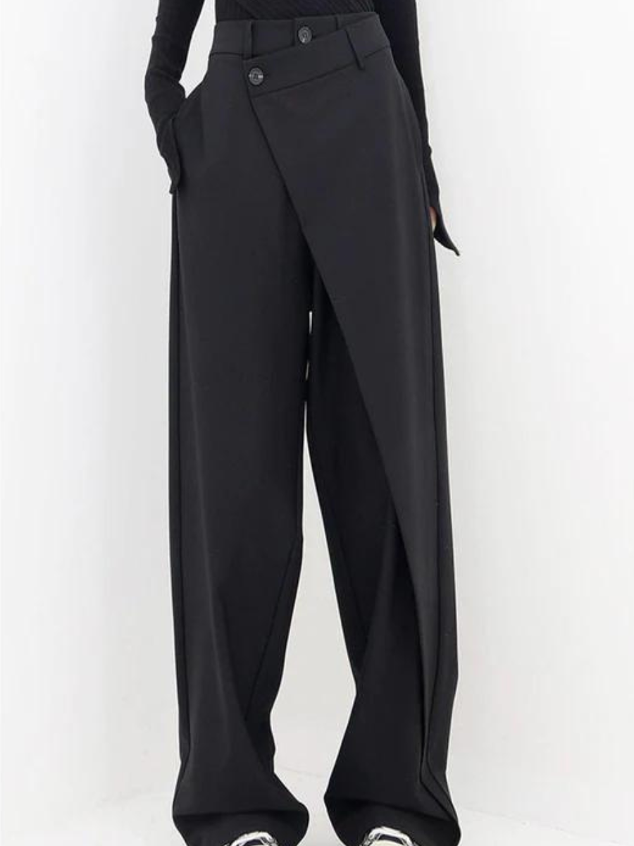 pantalon large asymétrique