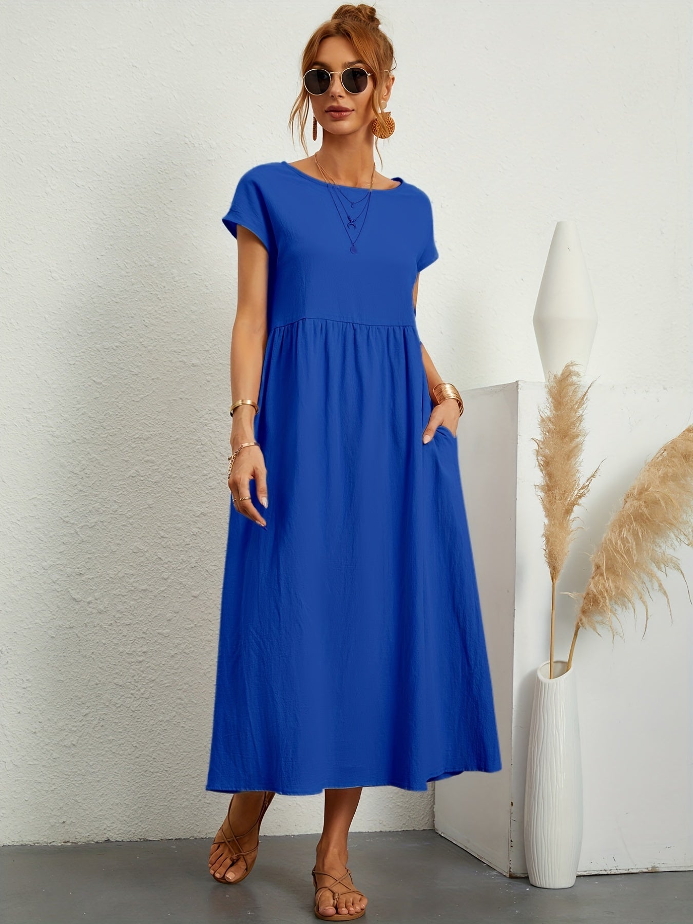 robe d'été décontractée avec poches amples