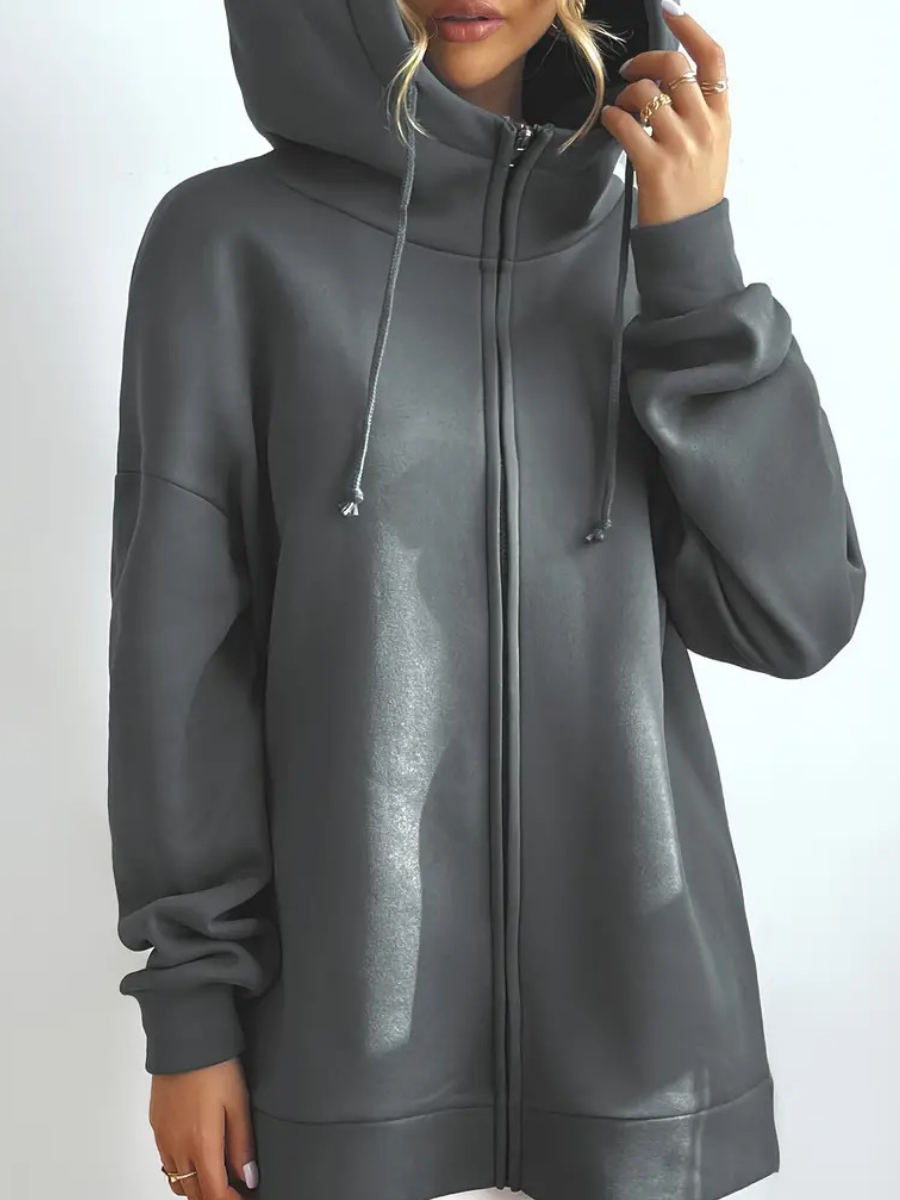 long sweat à capuche