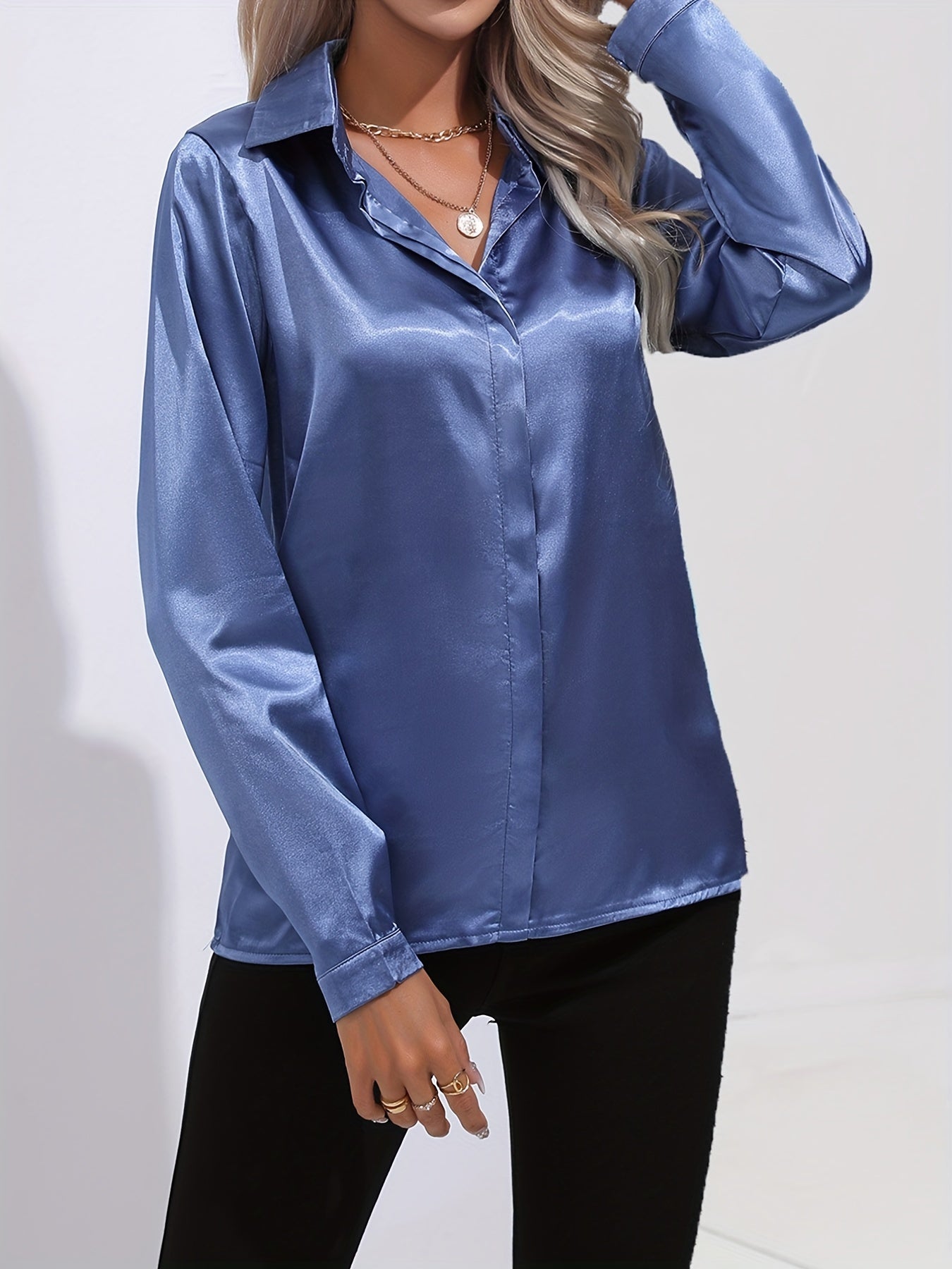 Blouse élégante en satin