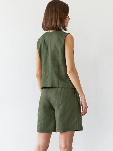 Ensemble chemise western verte et short