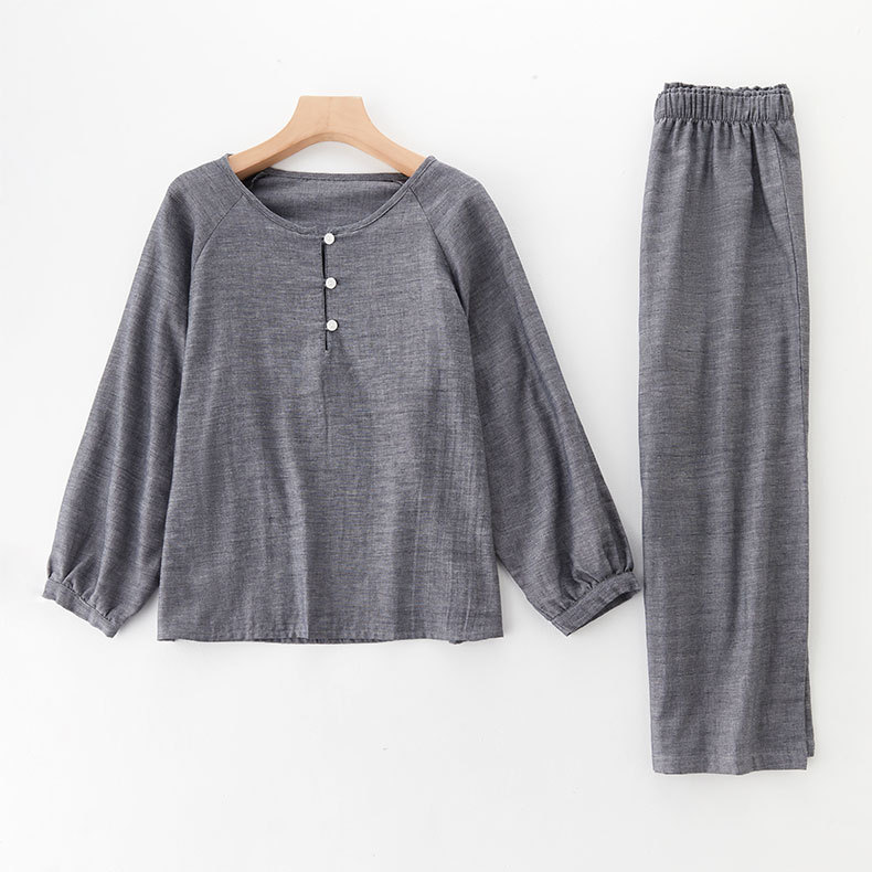 Ensemble t-shirt et pantalon style denim en maille double épaisseur pour femme