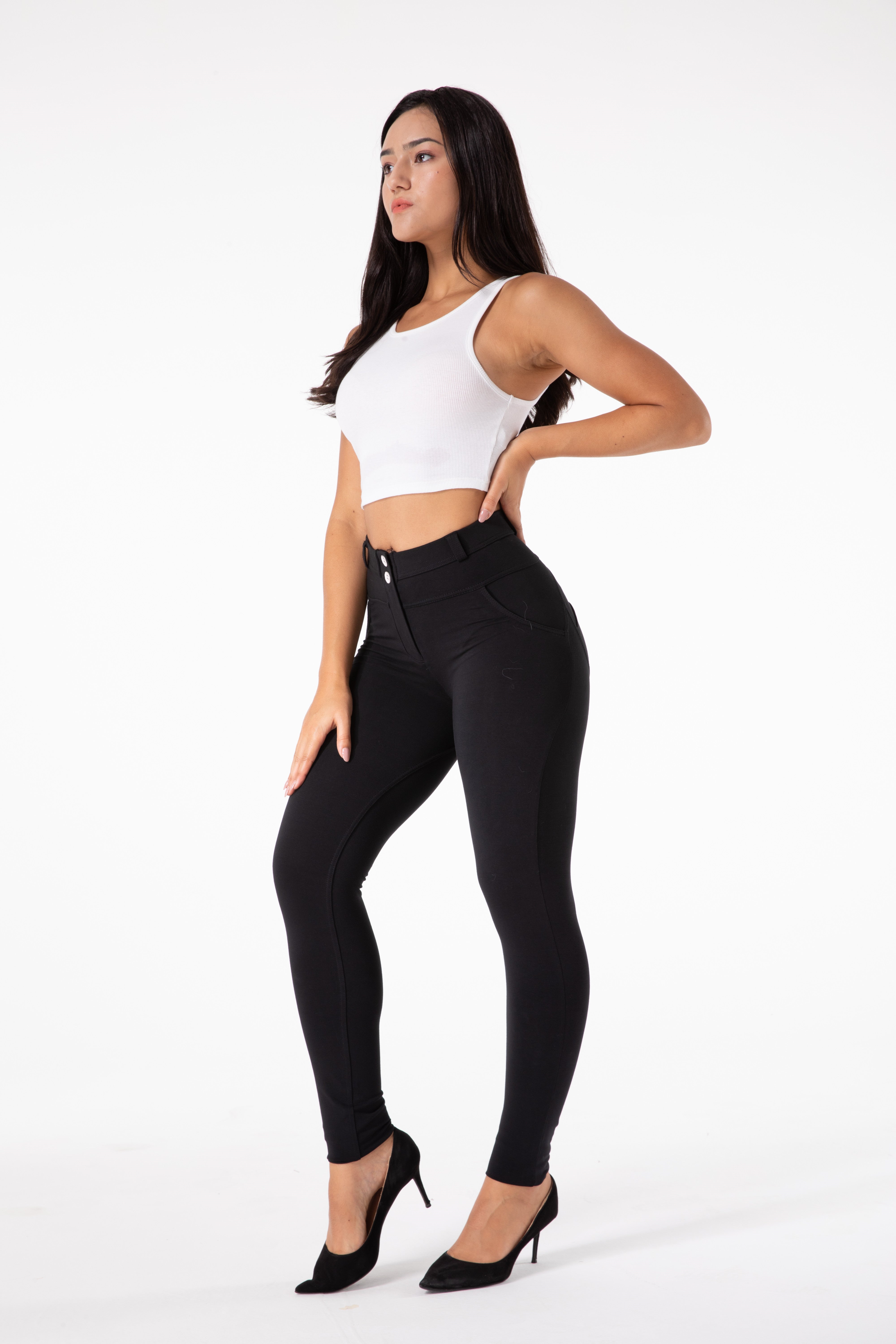 Pantalon moulant skinny noir