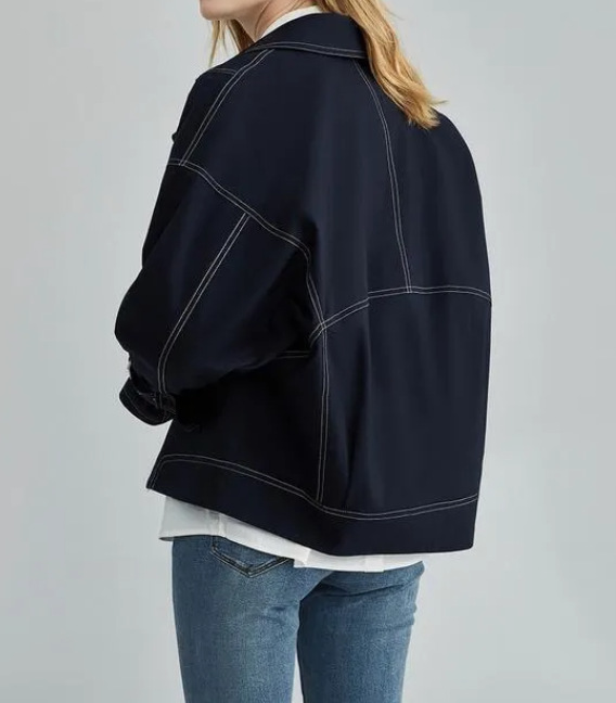 Veste légàre bleu marine pour femme