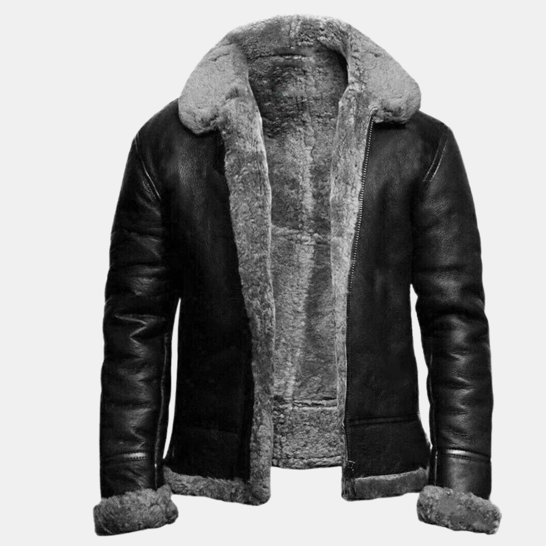 Veste pour hommes en cuir artificiel