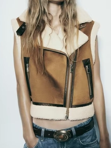 Veste gilet avec fourrure