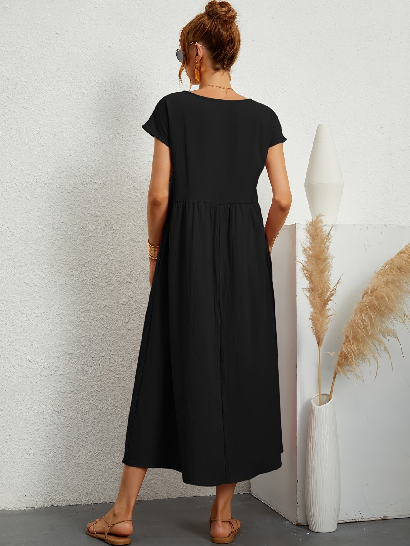 robe d'été décontractée avec poches amples