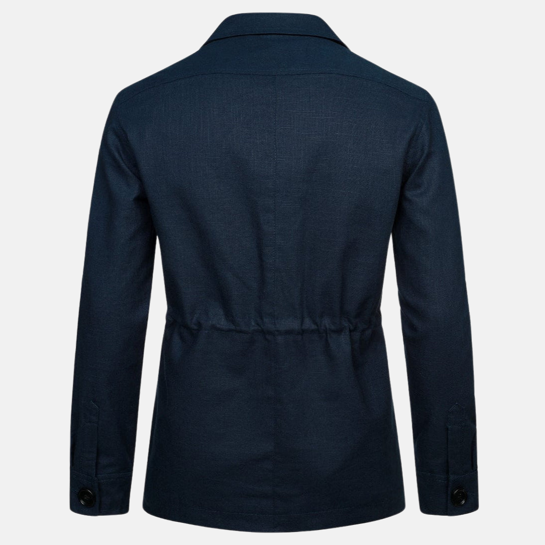 Veste en lin à plusieurs poches