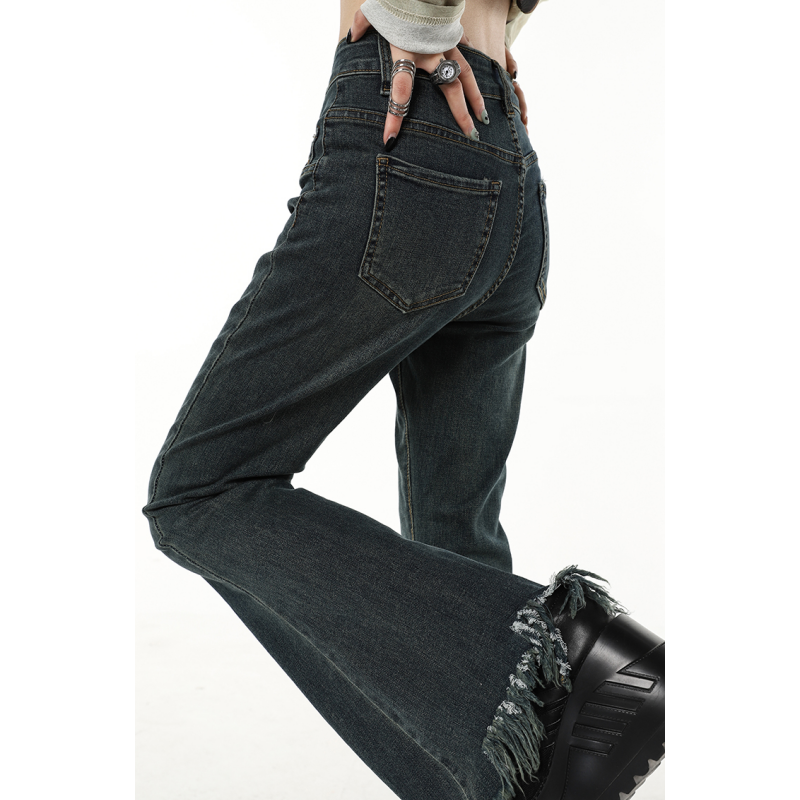 Jean vintage noir pour femme