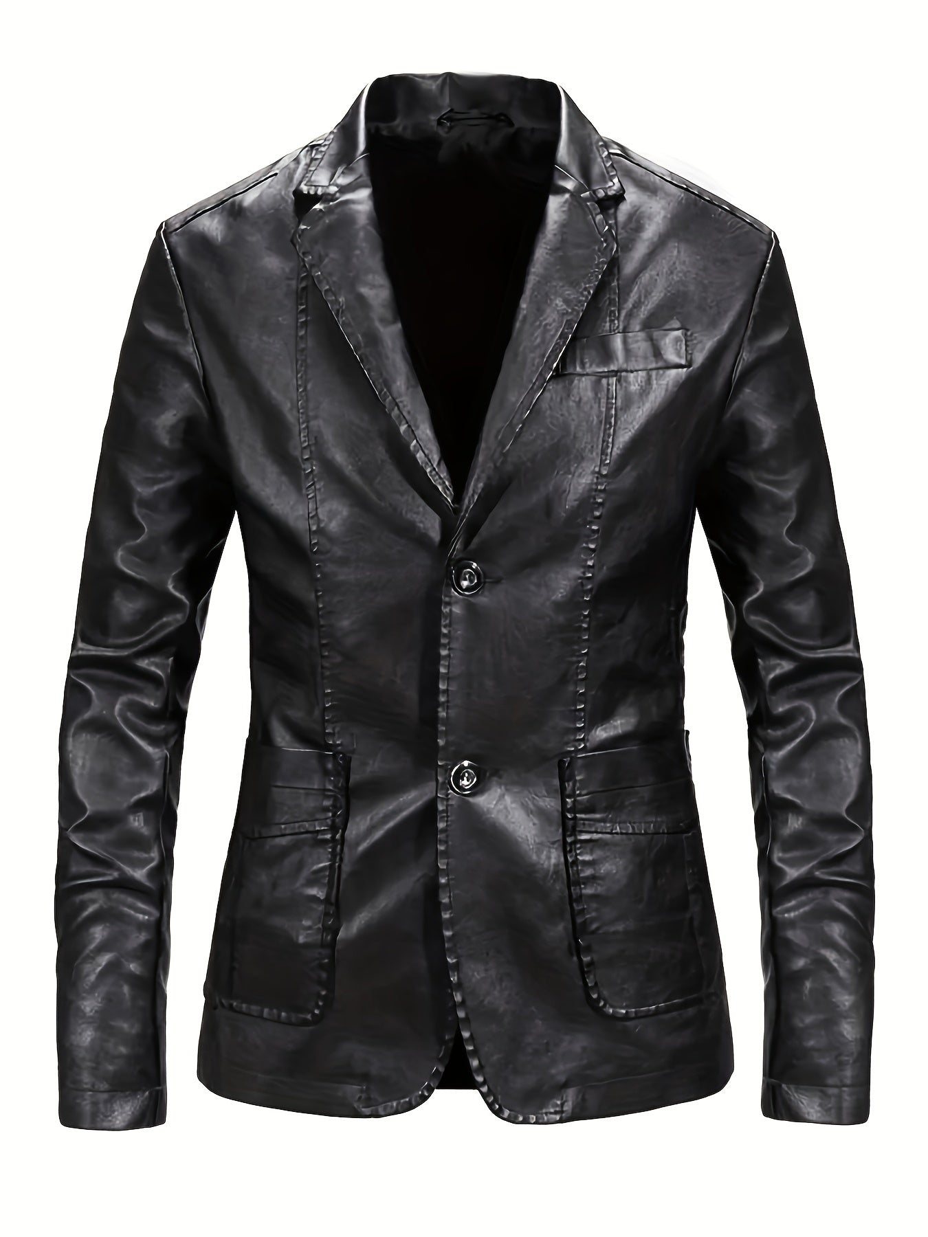 Blazer en cuir pour homme