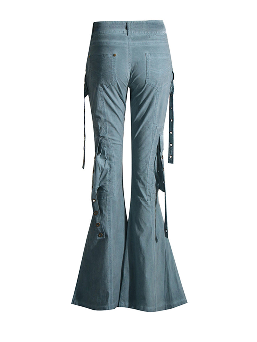 Pantalon cargo coupe bootcut