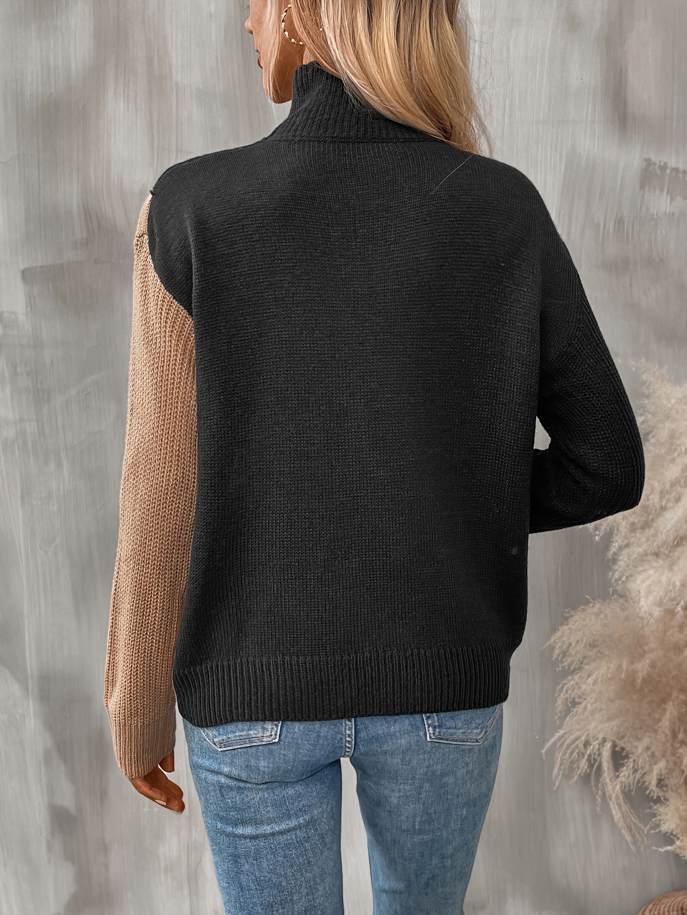 Pull couleur double face